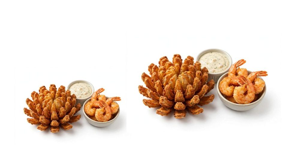 LongHorn Steakhouse appetizers — Texas Tonion and Wild West Shrimp